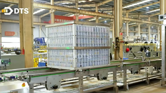 Automatic Loading and Unloading Cage System for Bottled Products